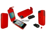 Чехол раскладной Piel Frama iMagnum красный для iPhone 4