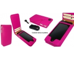 Чехол раскладной Piel Frama Magnet розовый для iPhone 4