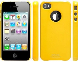 Кейс SGP Ultra Thin ярко-желтый для  iPhone 4 /4S
