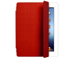 Обложка Apple Leather Smart Cover для iPad 2 / 3 / 4 Red (MD304)