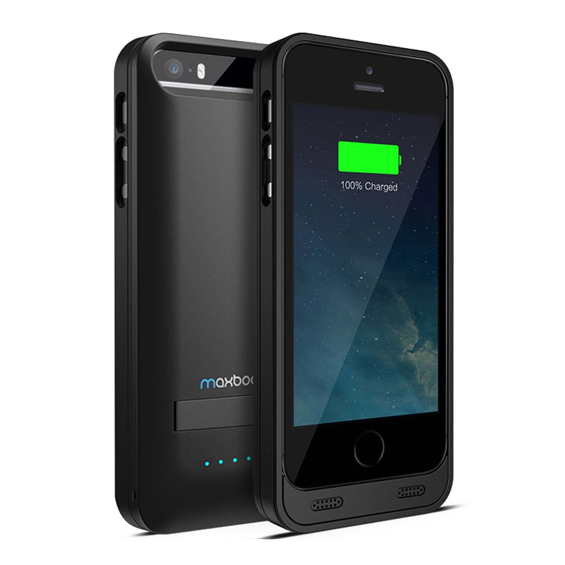 Чехол-батарея Maxboost Atomic S Protective Battery Case Matte Black - iPhone 5/5s - Изображение 1