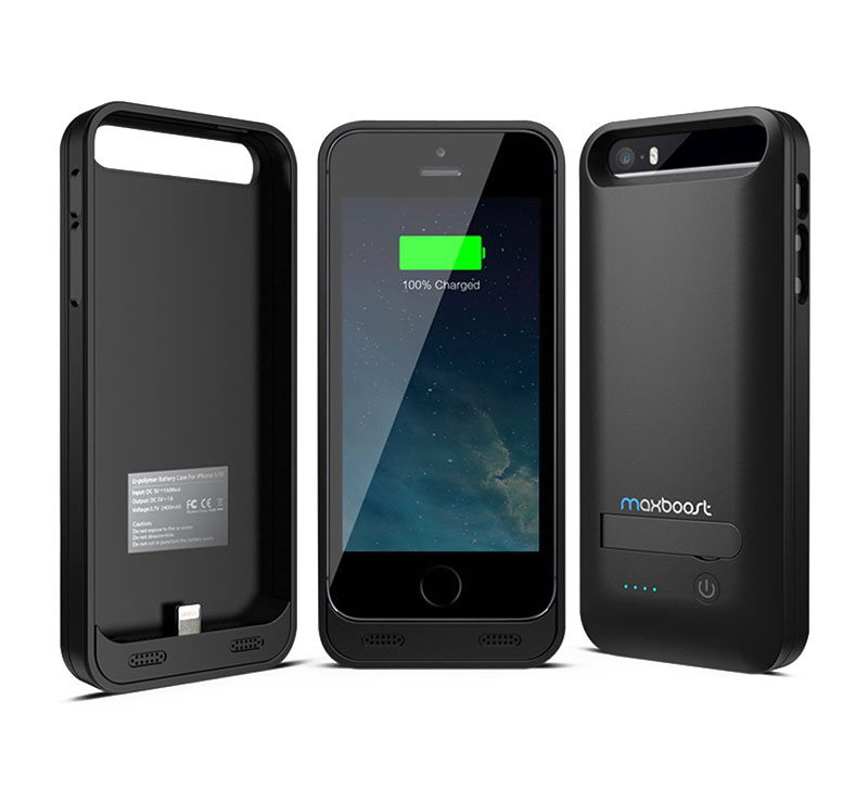 Чехол-батарея Maxboost Atomic S Protective Battery Case Matte Black - iPhone 5/5s - Изображение 6
