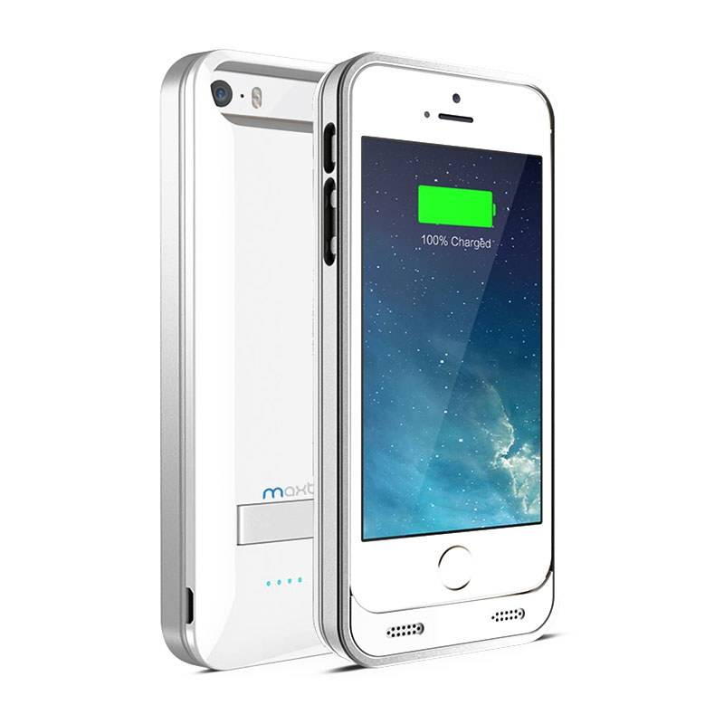 Чехол-батарея Maxboost Atomic S Protective Battery Case White Silver - iPhone 5/5s - Изображение 1