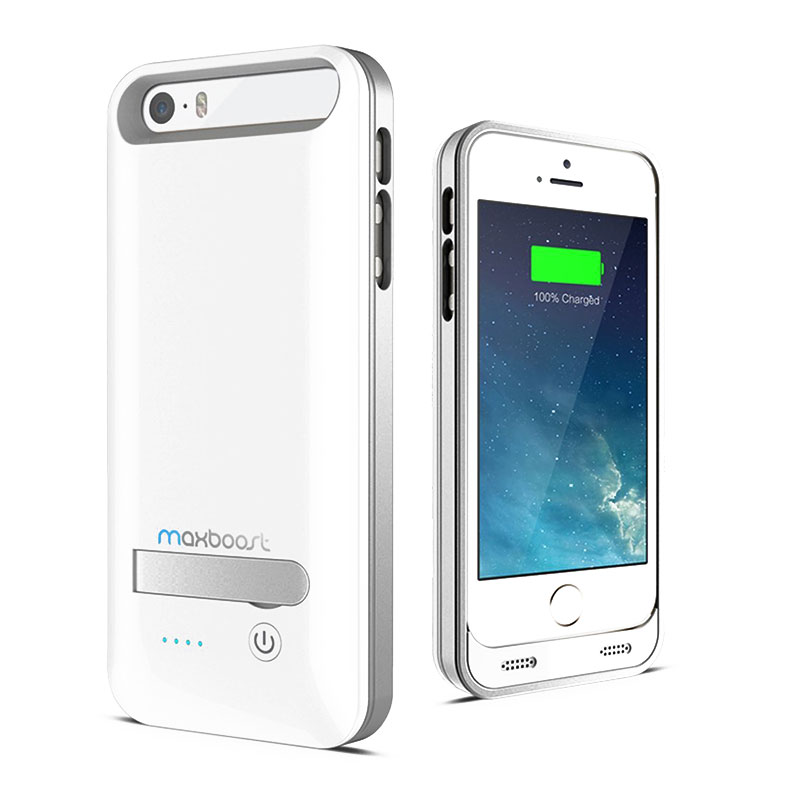 Чехол-батарея Maxboost Atomic S Protective Battery Case White Silver - iPhone 5/5s - Изображение 2