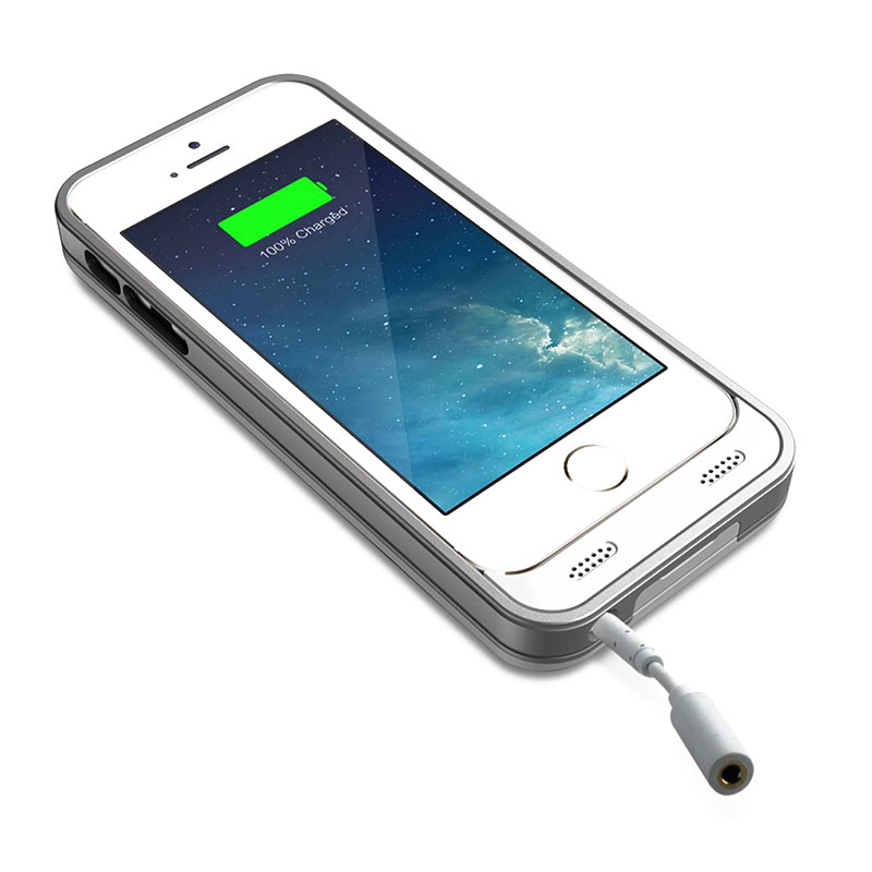 Чехол-батарея Maxboost Atomic S Protective Battery Case White Silver - iPhone 5/5s - Изображение 4