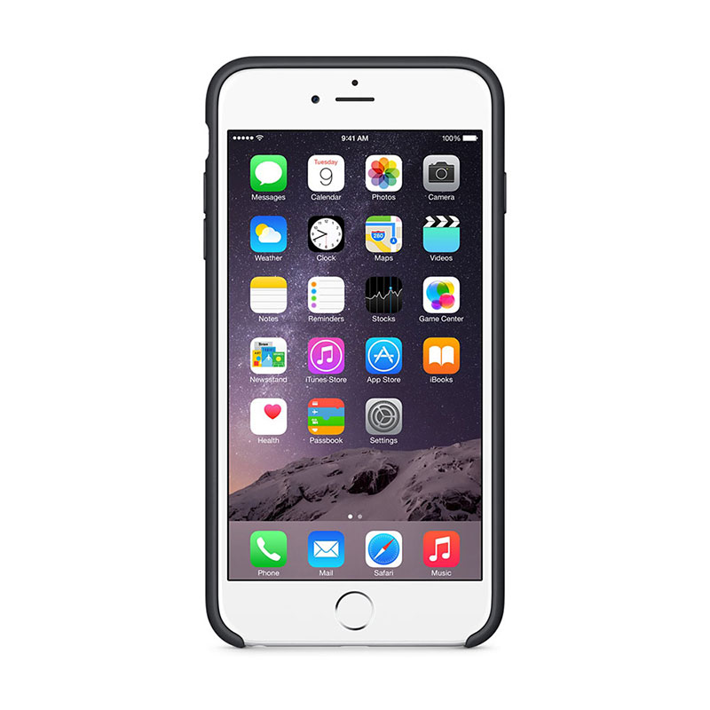 Apple iPhone 6 Plus Silicone Case Black - 1