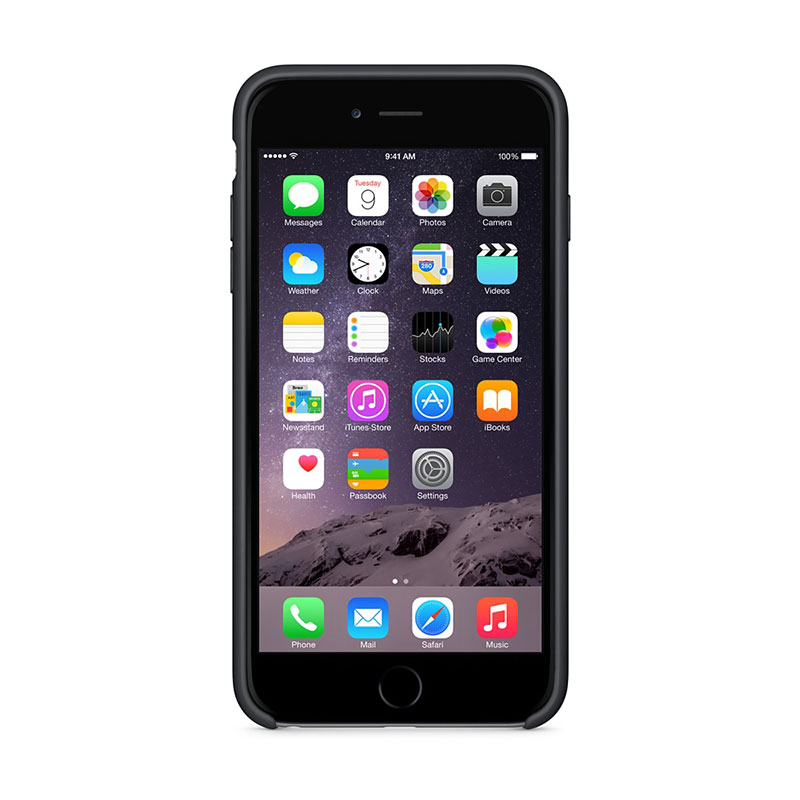 Apple iPhone 6 Plus Silicone Case Black - 6