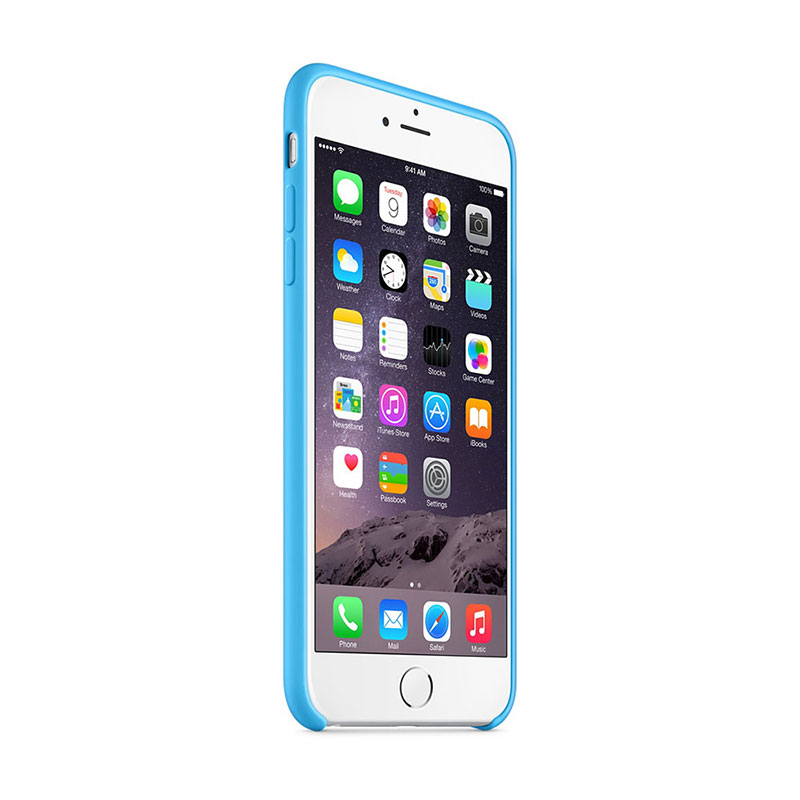 Apple iPhone 6 Plus Silicone Case Blue - 4