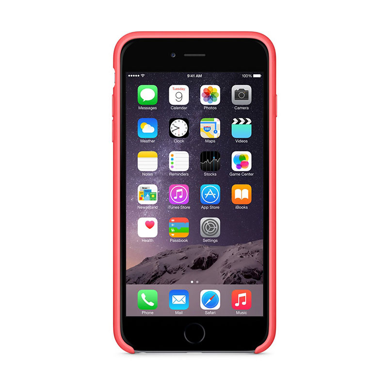 Apple iPhone 6 Plus Silicone Case Pink - 6