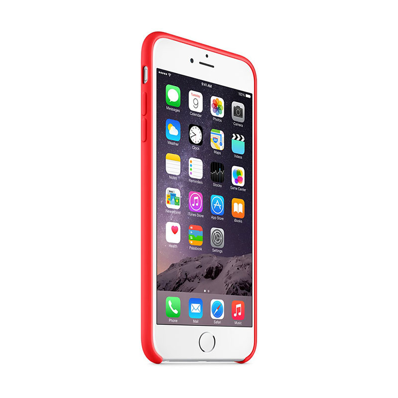 Apple iPhone 6 Plus Silicone Case Red - 4