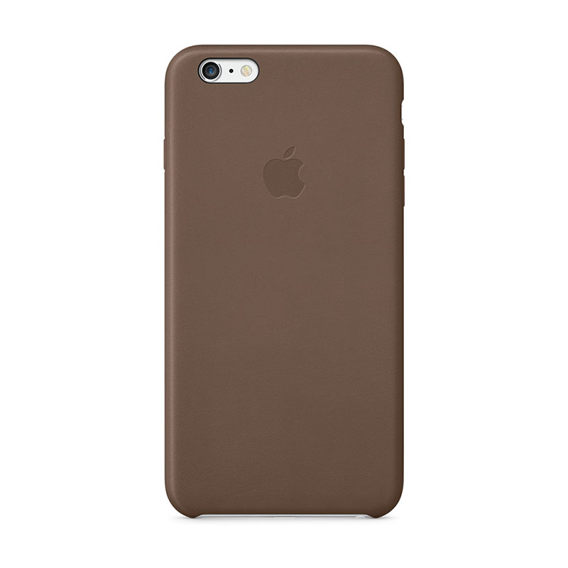Apple iPhone 6 Plus Leather Case Brown - 5