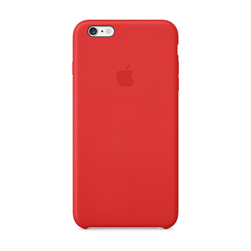 Apple iPhone 6 Plus Leather Case Red - 5