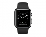 Apple Watch 38mm Space Black Stainless Steel Case with Black...