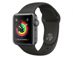 Apple Watch Series 3 GPS 38mm Space Gray Aluminum Case with ...