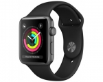 Apple Watch Series 3 GPS 42mm Space Grey Aluminium Case with...