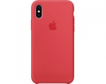 Чехол Apple Silicone Case для iPhone X Red Raspberry (MRG12)