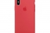 Чохол Apple Silicone Case для iPhone X Red Raspber...