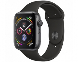 Apple Watch Series 4 GPS 40mm Space Gray Aluminum Case with Black Sport Band (MU662)