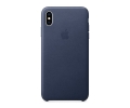 Чохол Apple Leather Case для iPhone Xs Midnight Bl...