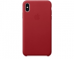 Чохол Apple Leather Case для iPhone Xs (PRODUCT)RED (MRWK2)