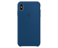 Чехол Apple iPhone XS Max Silicone Case Blue Horiz...