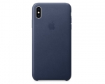Чохол Apple Leather Case для iPhone Xs Max Midnight Blue (MR...