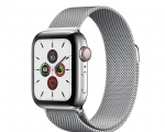 Apple Watch Series 5 GPS + LTE 44mm Stainless Steel Case wit...