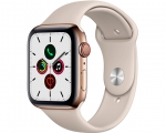 Apple Watch Series 5 GPS + LTE 44mm Gold Stainless Steel Cas...