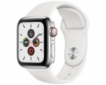 Apple Watch Series 5 GPS + LTE 40mm Stainless Steel Case wit...