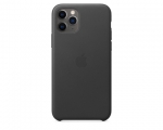Чехол Apple Leather Case Black для iPhone 11 Pro Max (MX0E2)