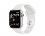 Apple Watch SE 2 GPS 40mm Silver Aluminum Case with White Sp...