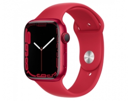 Apple Watch Series 7 GPS 41mm (PRODUCT)RED Aluminum (PRODUCT)RED Sport Band (MKN23)