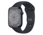Apple Watch Series 8 GPS 45mm Midnight Aluminum case with Mi...