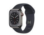 Apple Watch Series 8 GPS + Cellular 41mm Graphite Stainless ...