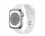 Apple Watch Series 8 GPS + Cellular 45mm Silver Stainless St...