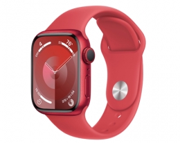Apple Watch Series 9 GPS 41mm PRODUCT RED Aluminum Case with PRODUCT RED Sport Band - S/M (MRXG3)