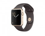 Apple Watch 42mm Series 1 Gold Aluminum Case with Cocoa Spor...