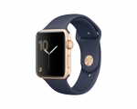 Apple Watch 42mm Series 1 Gold Aluminum Case with Midnight B...